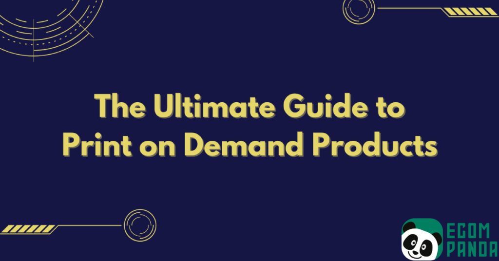 print on demand products