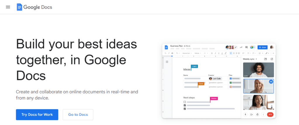 Alternative to Google Docs