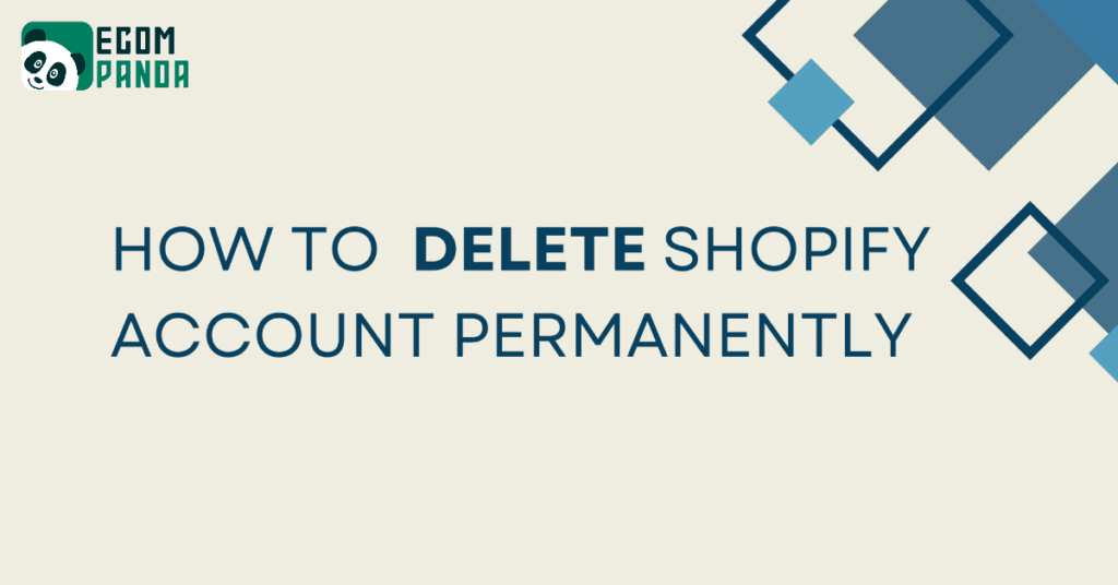 how to delete shopify account