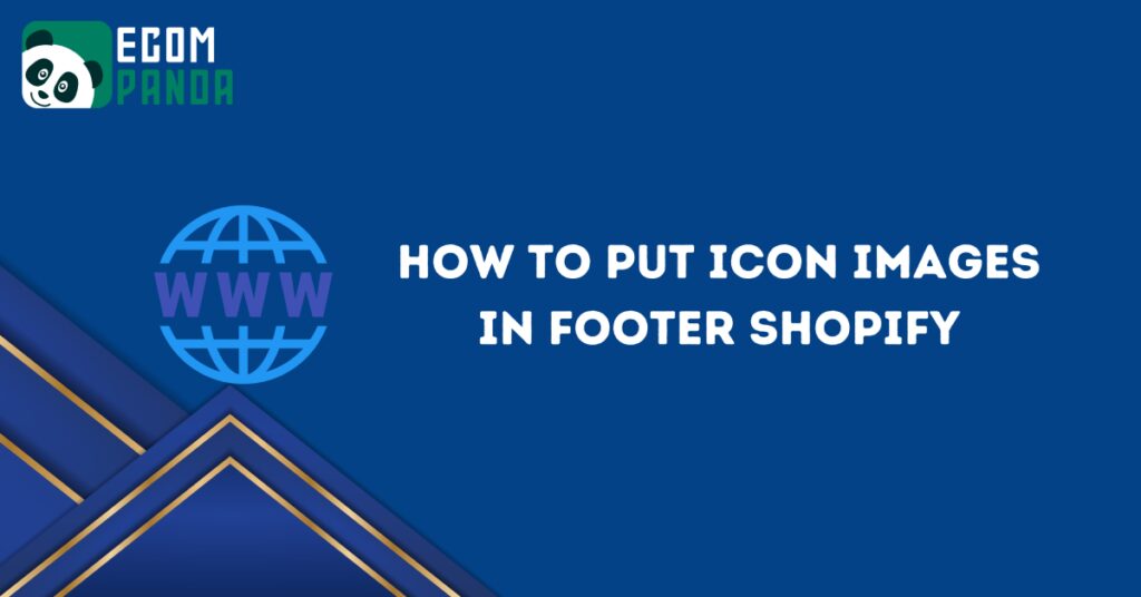 how to put icon images in footer shopify